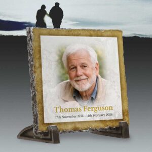 Gold Border Photo Slate